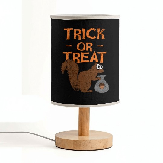 Halloween Squirrel, Trick Or Treat Fabric Lamps