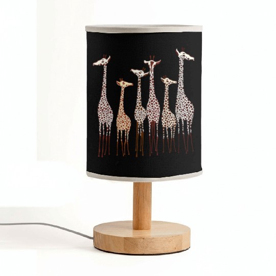 Cute Giraffe Animal Lovers Funny Nature Lover Fabric Lamps