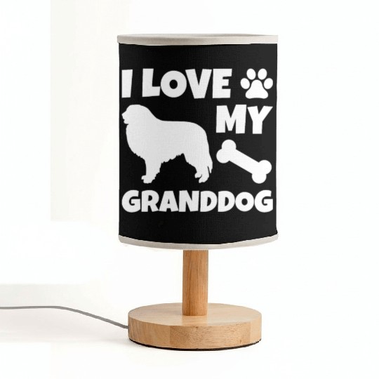 I Love My Granddog Great Pyrenees Fabric Lamps