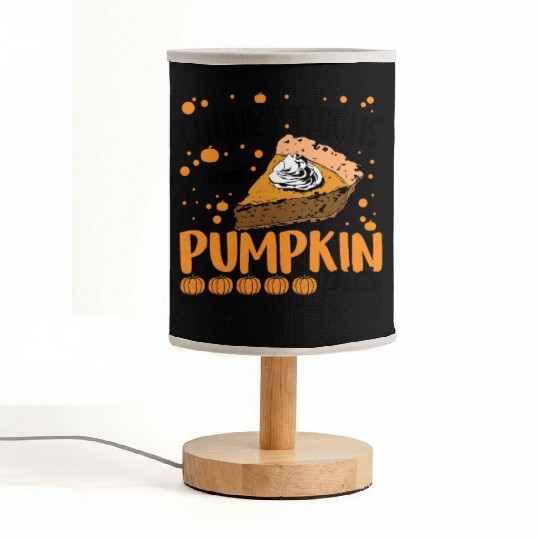 Chunky Thighs Pumpkin Pies Halloween Thanksgiving Fabric Lamps