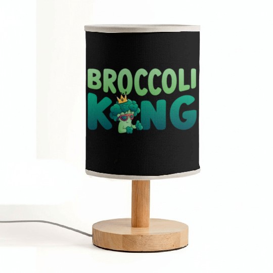 Broccoli King Vegetarian Vegetable Veggies Vegan Fabric Lamps