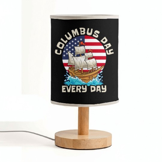 Columbus Day 1492 Fabric Lamps