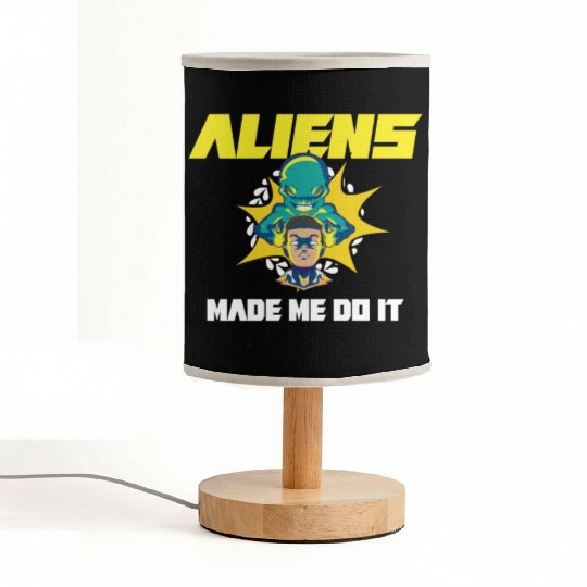 Alien Extraterrestrial Area 51 UFO Space Geek Gift Fabric Lamps