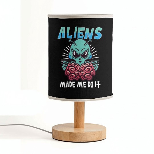 Alien Extraterrestrial Area 51 UFO Space Geek Gift Fabric Lamps