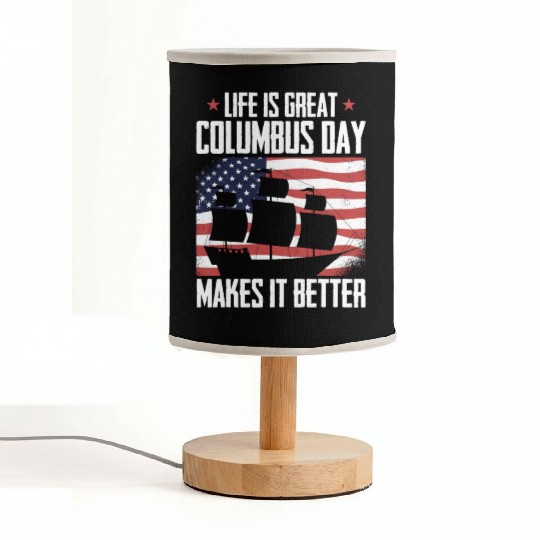 Columbus Day 1492 Fabric Lamps