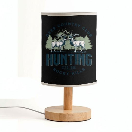 Deer country club Fabric Lamps
