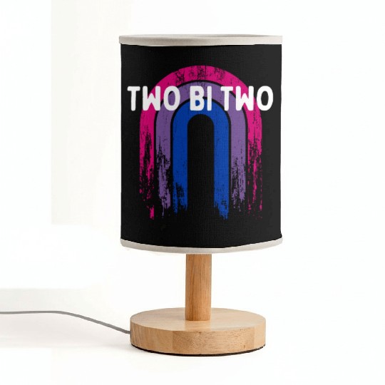 Two Bi Two Bisexual LGBTQ Bi Pride LGBT Sayings Fabric Lamps