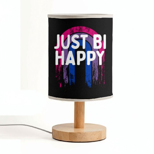 Just Bi Happy Bisexual LGBTQ Bi Pride LGBT Fabric Lamps