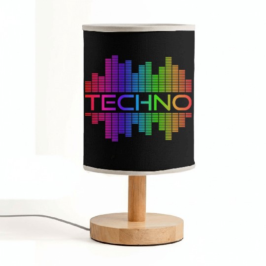 Techno Music Rainbow Spectrum Hard Dark Acid Fabric Lamps