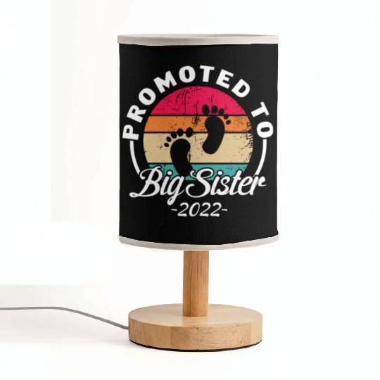 Promoted To Big Sister 2022 Retro Vintage Fabric Lamps