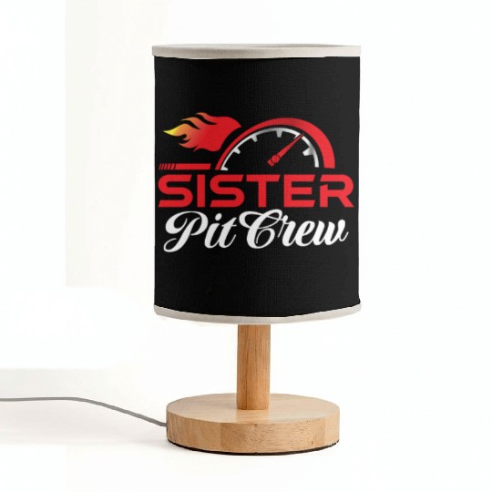 Sister Pit Crew Fabric Lamps