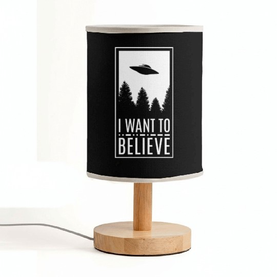 Alien UFO I Want To Believe Fabric Lamps