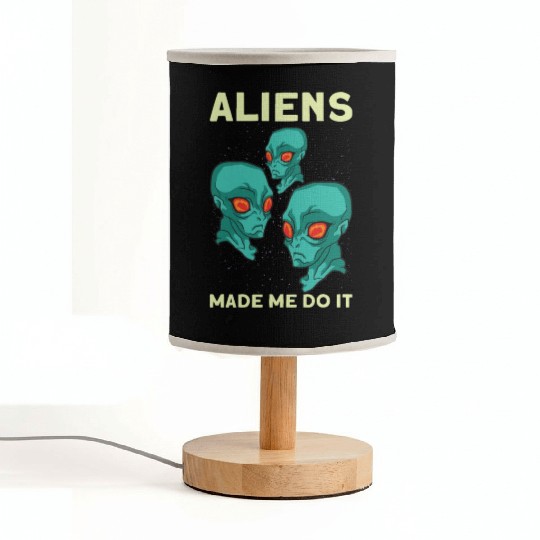 Alien Extraterrestrial Area 51 UFO Space Geek Gift Fabric Lamps