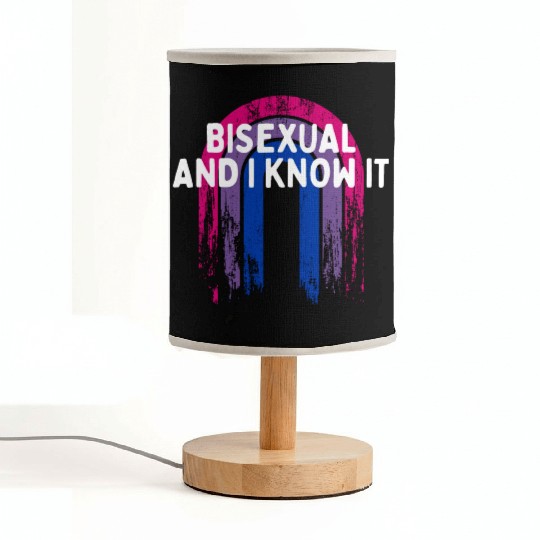 Bisexual and I Know it Bi LGBTQ Bi Pride LGBT Fabric Lamps