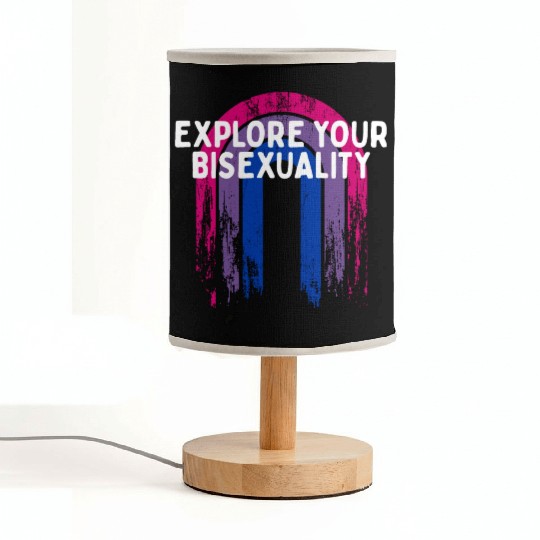 Explore Your Bisexuality Bisexual LGBTQ Bi Pride Fabric Lamps