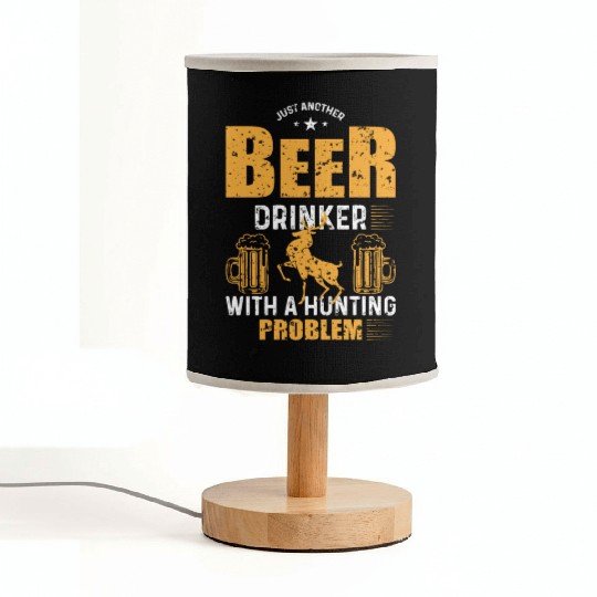 Beer Drinker Deer Hunting Gifts Hunter Dad Grandpa Fabric Lamps