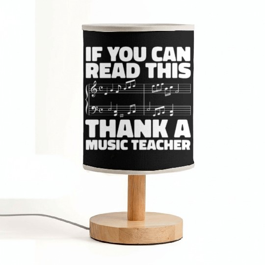 Music Teacher Notes Fabric Lamps