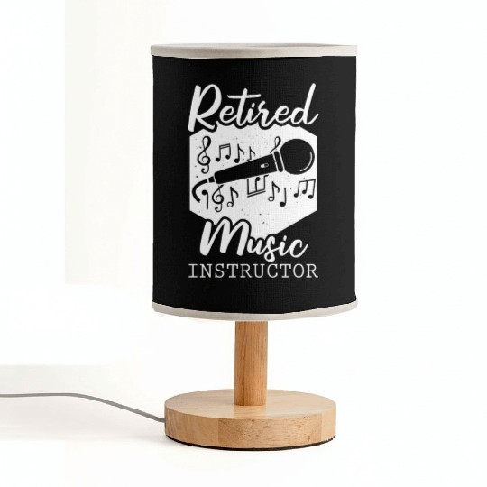 Music Teacher Retired Fabric Lamps