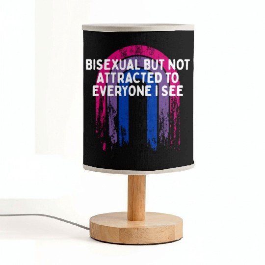 Not Attracted to Everyone Bisexual LGBTQ Bi Pride Fabric Lamps