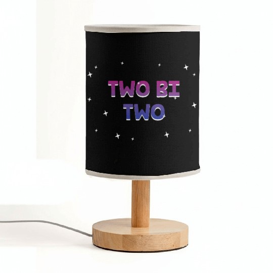 Two Bi Two Bisexual LGBTQ Bi Pride LGBT Sayings Fabric Lamps