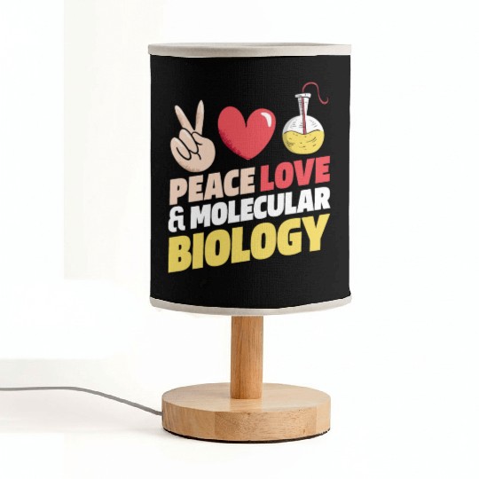 Biology Biologist Peace Love Fabric Lamps