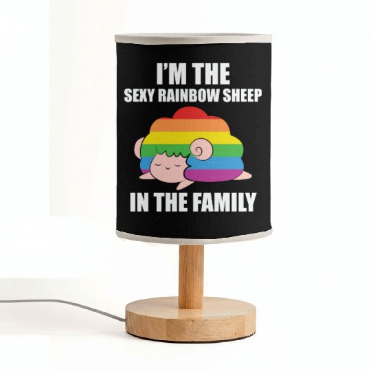 LBGT Flag Gay Pride Human Vintage Rainbow Fabric Lamps