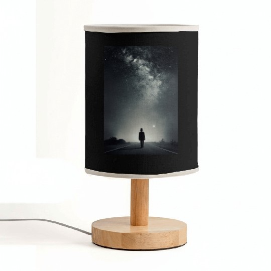 The lonely man Fabric Lamps