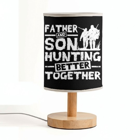 Father And son Hunting Better Together Fabric Lamps
