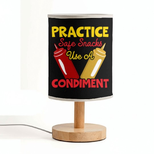 Practice Safe Snacks Use A Condiment Ketchup Fabric Lamps