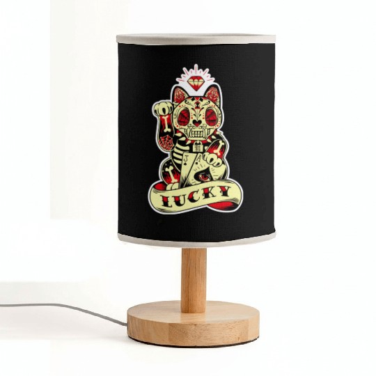 lucky cat Skull Candy Fabric Lamps