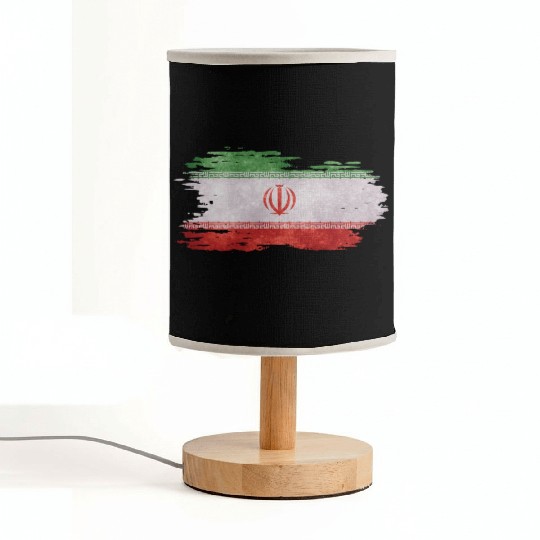 Iran - national flag, brush effect Fabric Lamps