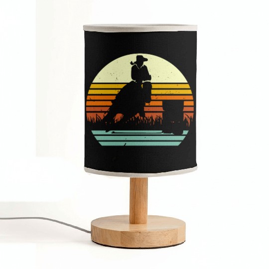 Barrel Racing Retro Sun Style Fabric Lamps