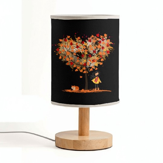 Autumn Girl Fabric Lamps