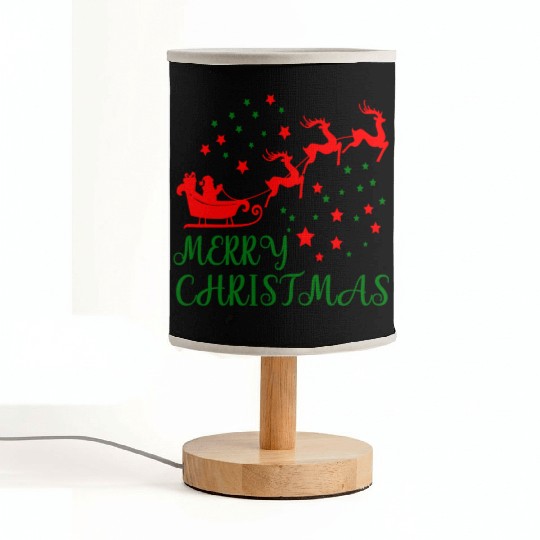 happy christmas Fabric Lamps