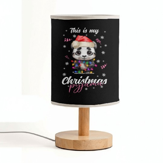 Winter Christmas Pyjama Panda Fabric Lamps