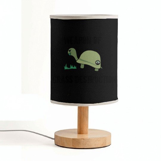 Grass Destruction (Dark) Fabric Lamps