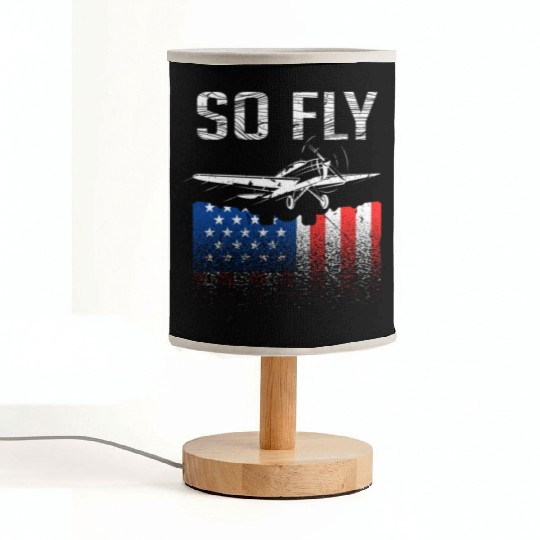 Airplane Pilots USA Fabric Lamps