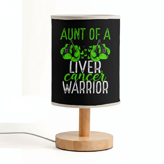 Aunt Liver Cancer Awareness Niece Nephew Fabric Lamps
