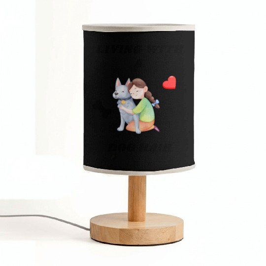 Living With A Dog Hair Fabric Lamps