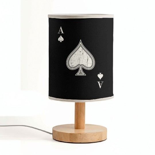 Ace Of Spades Blackjack Cards Poker 21 Fabric Lamps