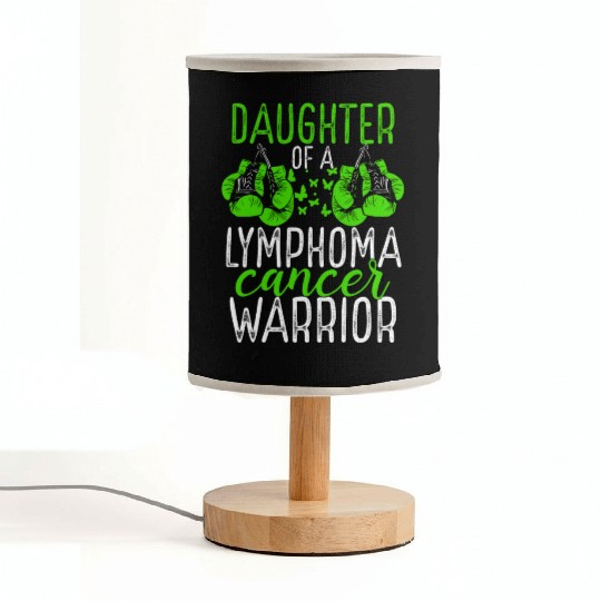 Daughter Lymphoma Cancer Awareness Month Ribbon Fabric Lamps