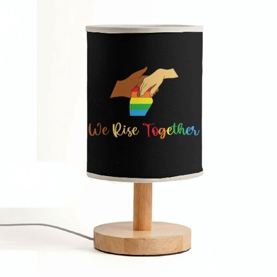 LBGT Flag Gay Pride Human We rise togheter Fabric Lamps