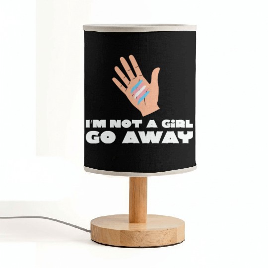 LBGT Flag Gay Pride Human I'm not a Girl go away Fabric Lamps
