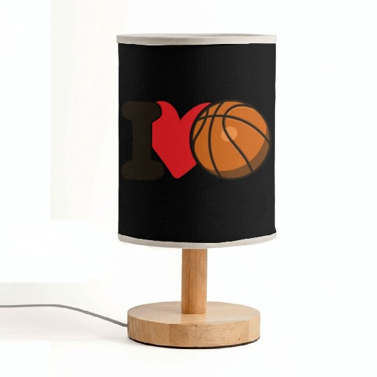 I Love Basketball For Basketball Lover Fabric Lamps