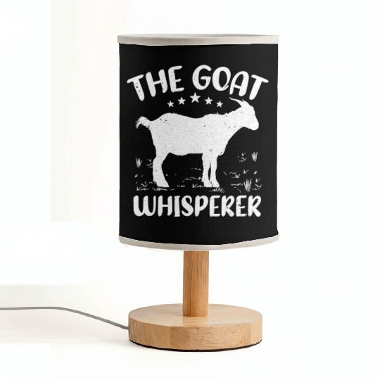 Funny Goat Farmer Retro The Goat Fabric Lamps