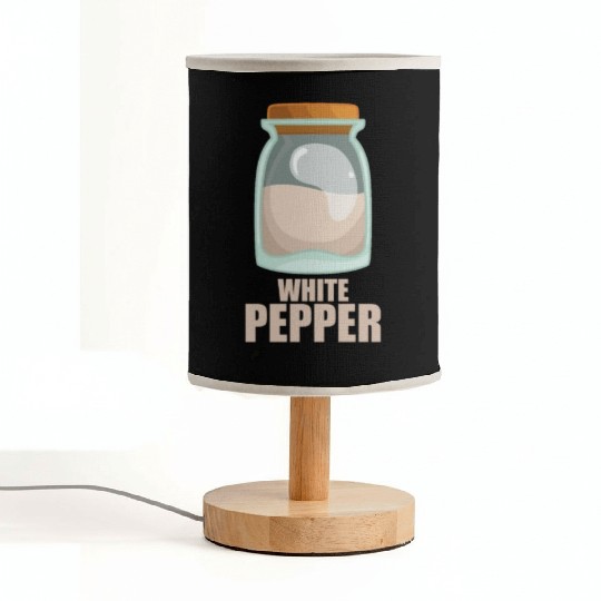 White Pepper Spice Flavor Food Cooking Fabric Lamps