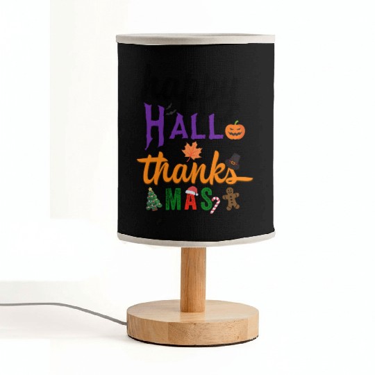 Happy Hallothanksmas Fabric Lamps