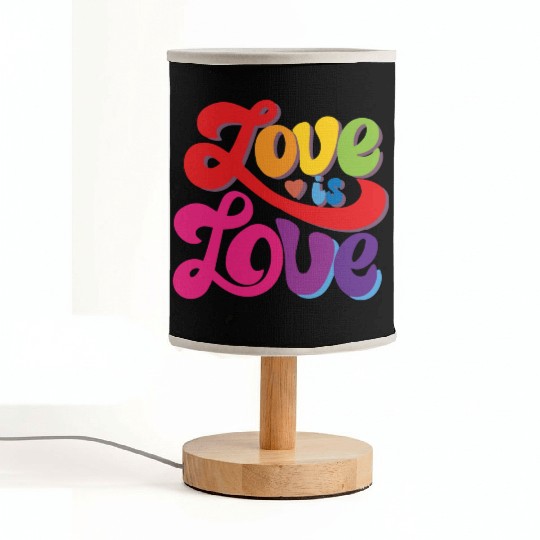 Love is Love LGBT Gay Pride Fabric Lamps