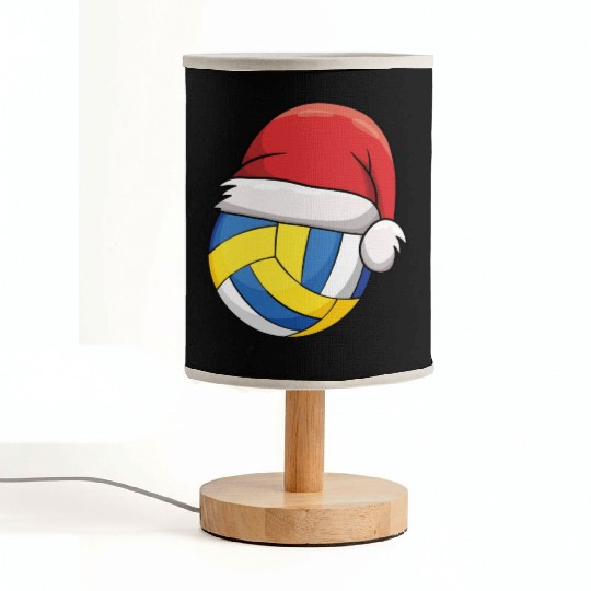 Volleyball Chirstmas Cute Volleyball Xmas Santa Fabric Lamps