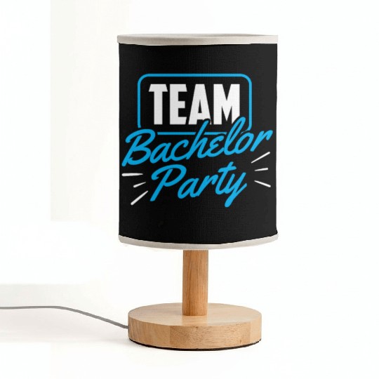 Team Bachelor Party Bride Groom Fabric Lamps